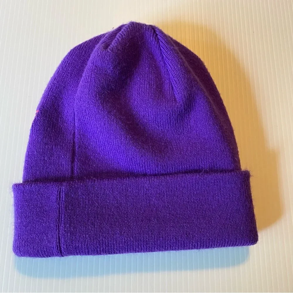 Nike youth girls kids purple pink Cuff beanie Hat 5-10 yrs old